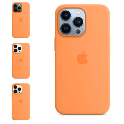 Чехол LUX Silicone Case на iPhone 13 Pro Marigold without MagSafe